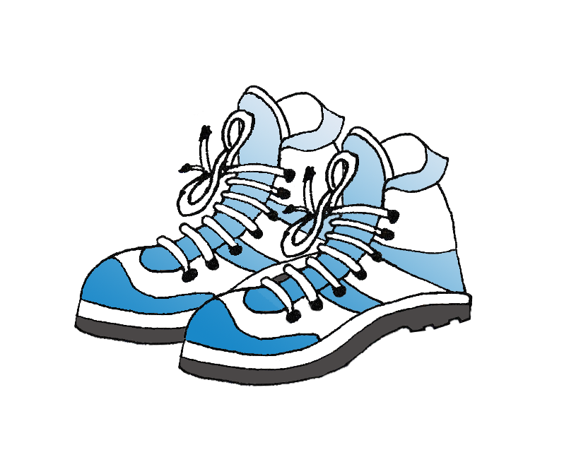Dessin de chaussures de rando